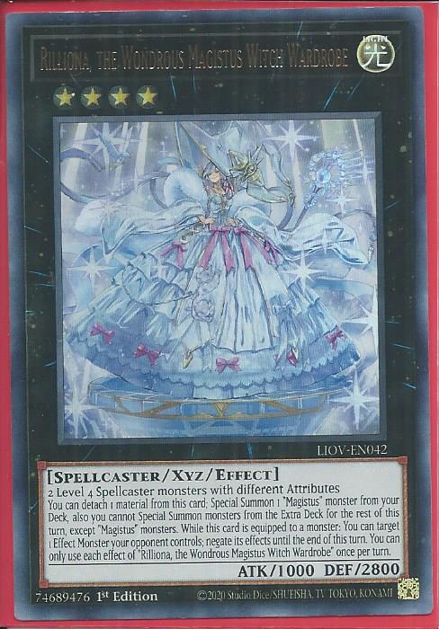 Yugioh - Rilliona, the Wondrous Magistus Witch Wardrobe *UR* LIOV-EN042 (NM/M)