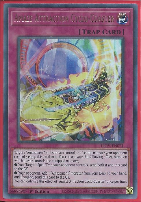 Yugioh - Amaze Attraction Cyclo-Coaster *Ultra Rare* LIOV-EN071 (NM/M)