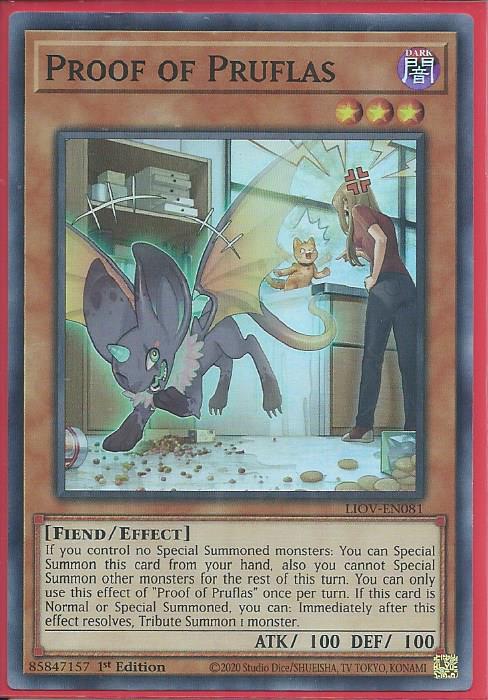 Yugioh - Proof of Pruflas *Super Rare* LIOV-EN081 (NM/M)