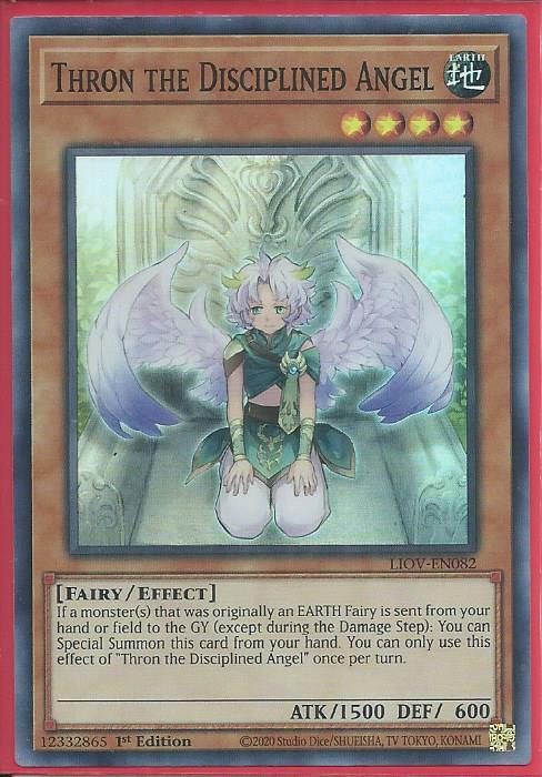 Yugioh - Thron the Disciplined Angel *Super Rare* LIOV-EN082 (NM/M)