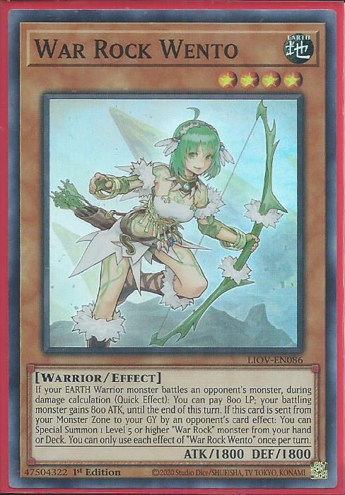 Yugioh - War Rock Wento *Super Rare* LIOV-EN086 (NM/M)
