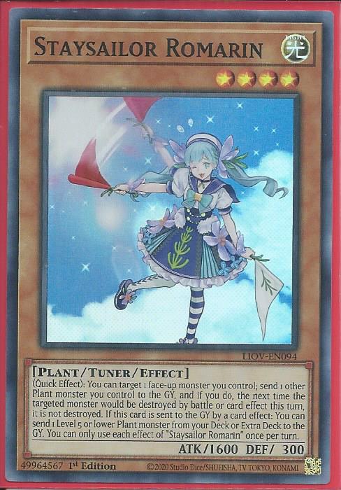 Yugioh - Staysailor Romarin *Super Rare* LIOV-EN094 (NM/M)