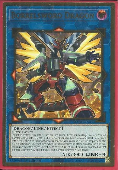 Yugioh - Borrelsword Dragon *Premium Gold Rare* MAGO-EN039 (NM)