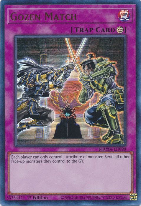 Yugioh - Gozen Match *Ultra Rare* MAMA-EN098 (NM)