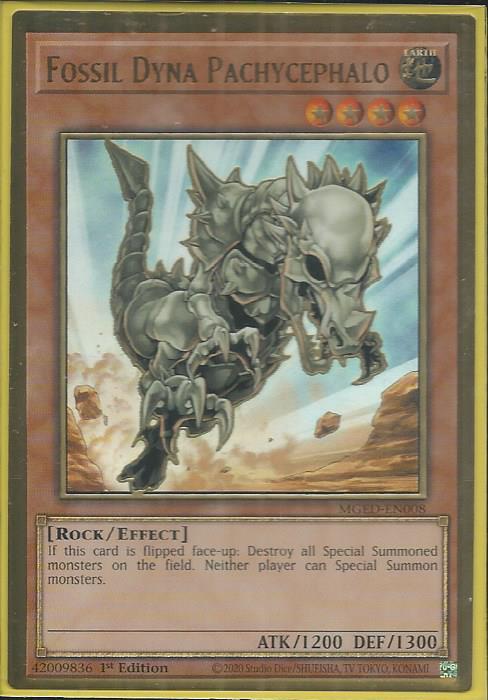 Yugioh - Fossil Dyna Pachycephalo *PGR* MGED-EN008 (NM)