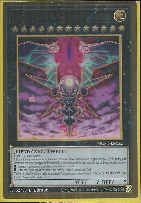 Yugioh - Number iC1000: Numerounius Numerounia *PGR* MGED-EN032 (NM)