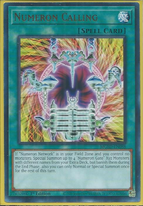 Yugioh - Numeron Calling *Rare* MGED-EN088 (NM)