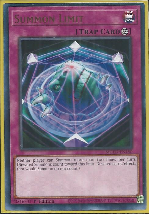 Yugioh - Summon Limit *Rare* MGED-EN150 (NM)