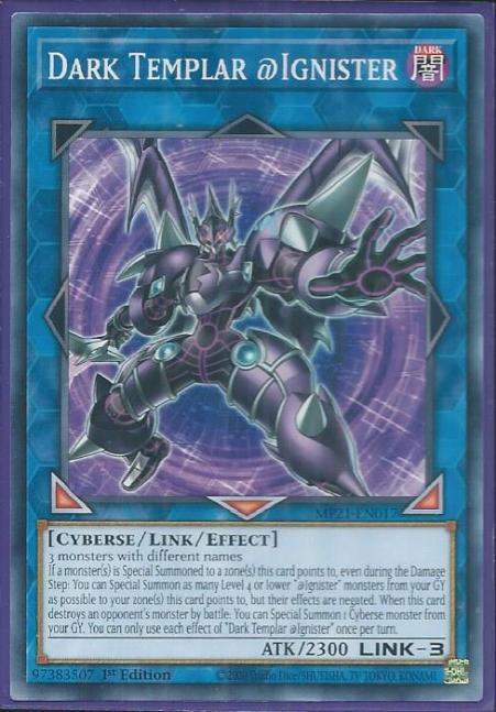 Yugioh - Dark Templar @Ignister *Common* MP21-EN017 (NM/M)