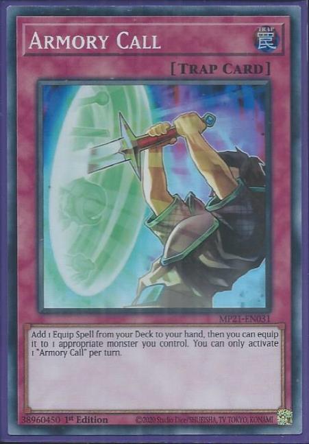 Yugioh - Armory Call *Super Rare* MP21-EN031 (NM/M)