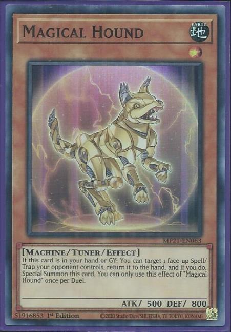 Yugioh - Magical Hound *Super Rare* MP21-EN063 (NM/M)