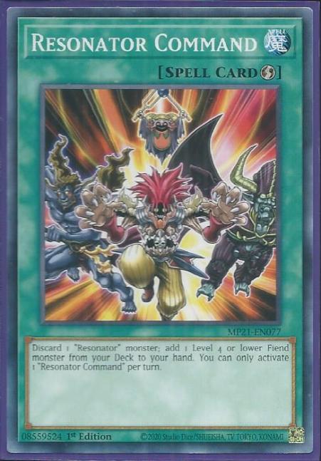 Yugioh - Resonator Command *Common* MP21-EN077 (NM/M)