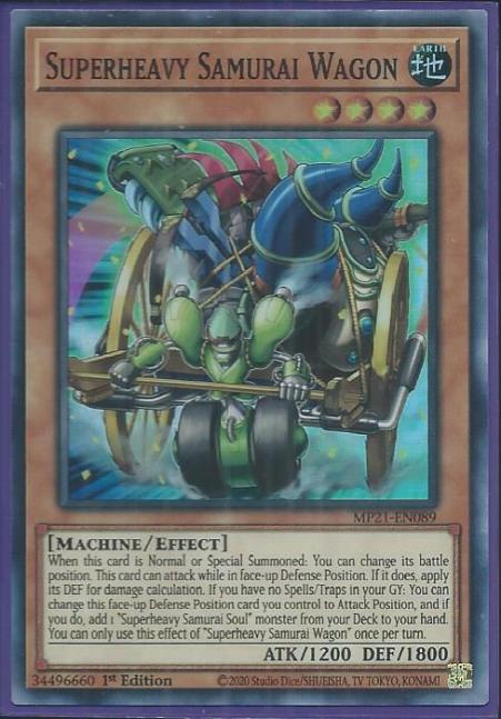 Yugioh - Superheavy Samurai Wagon *Super Rare* MP21-EN089 (NM/M)