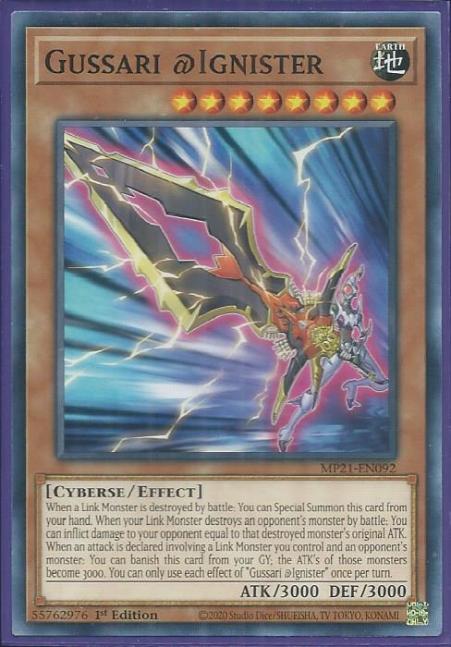 Yugioh - Gussari @Ignister *Common* MP21-EN092 (NM/M)