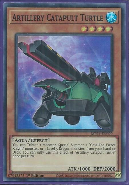 Yugioh - Artillery Catapult Turtle *Super Rare* MP21-EN099 (NM/M)