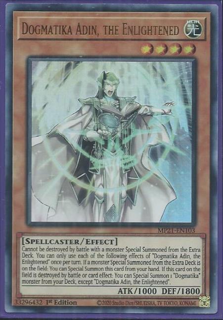 Yugioh - Dogmatika Adin, the Enlightened *Ultra Rare* MP21-EN103 (NM)