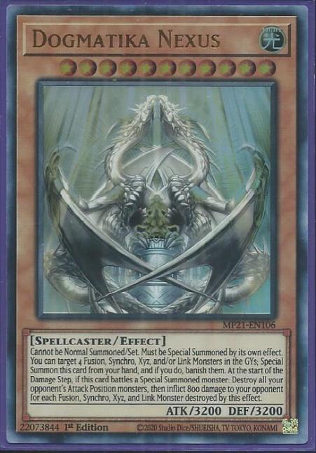 Yugioh - Dogmatika Nexus *Ultra Rare* MP21-EN106 (NM/M)