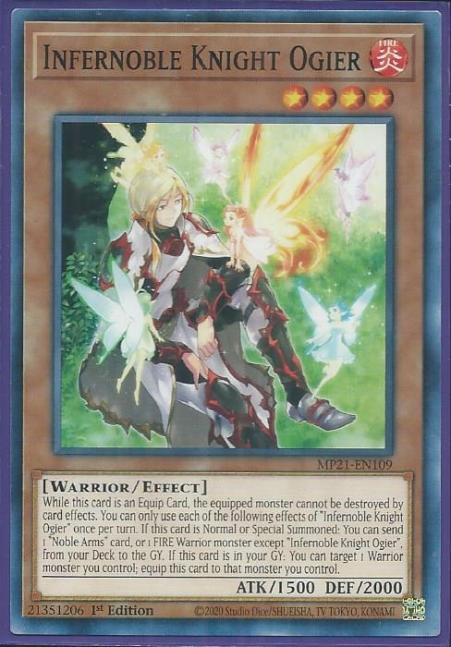 Yugioh - Infernoble Knight Ogier *Common* MP21-EN109 (NM/M)