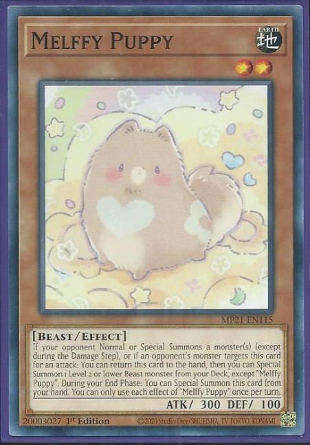 Yugioh - Melffy Puppy *Common* MP21-EN115 (NM/M)