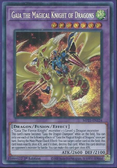 Yugioh - Gaia the Magical Knight of Dragons *PScr* MP21-EN124 (NM)