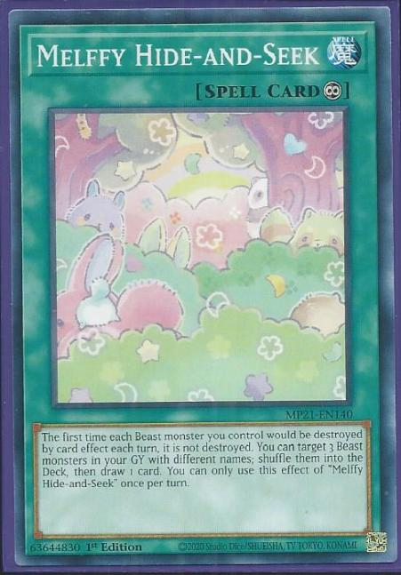 Yugioh - Melffy Hide and Seek *Common* MP21-EN140 (NM/M)