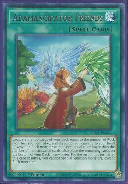 Yugioh - Adamancipator Friends *Rare* MP21-EN142 (NM/M)