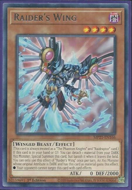 Yugioh - Raider's Wing *Rare* MP21-EN166 (NM/M)