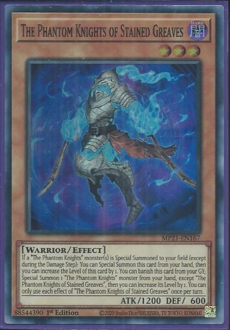 Yugioh - The Phantom Knights of Stained Greaves *Super Rare* MP21-EN167 (NM/M)