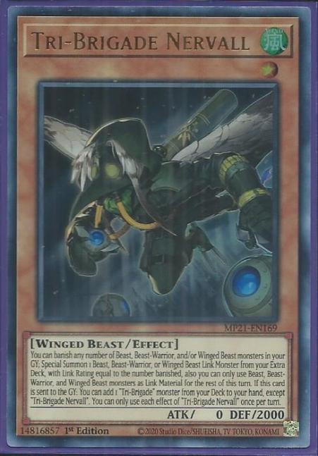 Yugioh - Tri-Brigade Nervall *Ultra Rare* MP21-EN169 (NM)