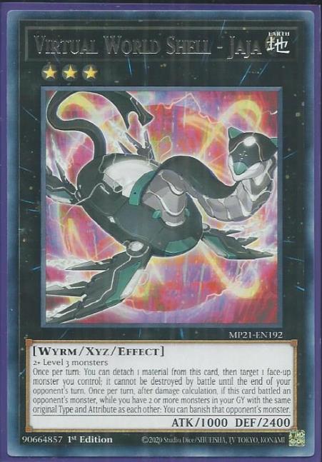 Yugioh - Virtual World Shell - Jaja *Rare* MP21-EN192 (NM/M)