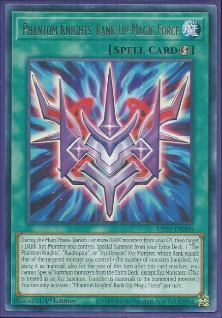 Yugioh - Phantom Knights' Rank-Up-Magic-Force *Rare* MP21-EN200 (NM/M)