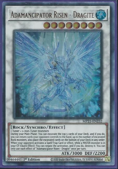 Yugioh - Adamancipator Risen - Dragite *Ultra Rare* MP21-EN232 (NM)
