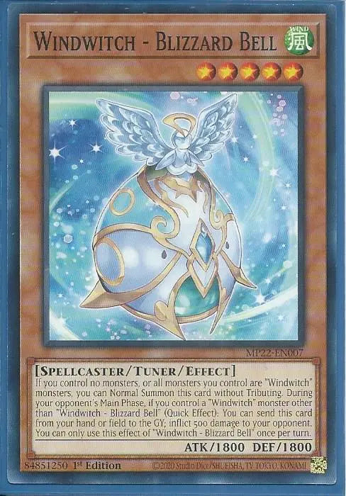 Yugioh - Windwitch – Blizzard Bell *Common* MP22-EN007 (NM/M)