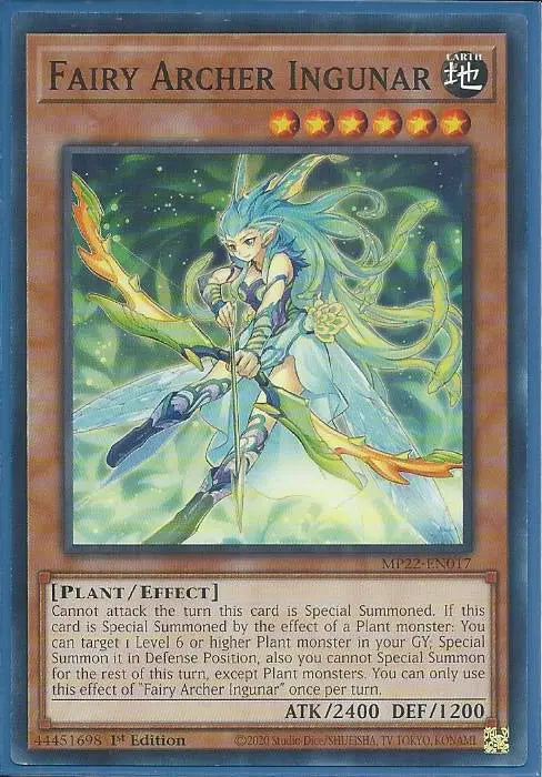 Yugioh - Fairy Archer Ingunar *Common* MP22-EN017 (NM/M)