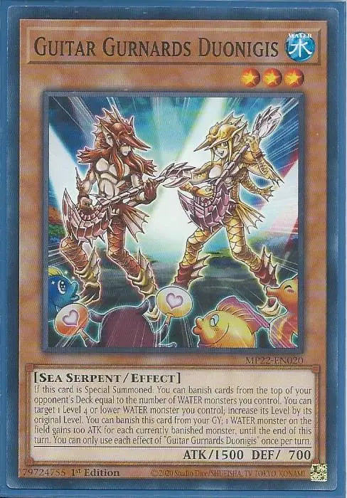 Yugioh - Guitar Gurnards Duongis *Common* MP22-EN020 (NM/M)