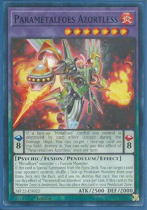 Yugioh - Parametalfoes Azortless *Common* MP22-EN022 (NM/M)