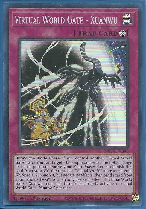 Yugioh - Virtual World Gate – Xuanwu *Super Rare* MP22-EN042 (NM/M)