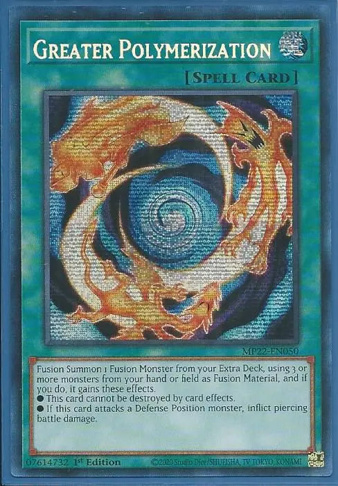 Yugioh - Greater Polymerization *Prismatic Secret Rare* MP22-EN050 (NM/M)