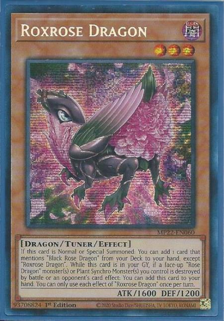 Yugioh - Roxrose Dragon *Prismatic Secret Rare* MP22-EN060 (NM)