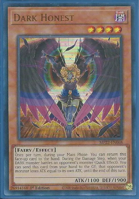 Yugioh - Dark Honest *Ultra Rare* MP22-EN068 (NM/M)