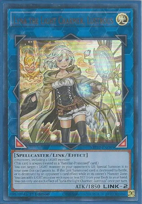 Yugioh - Lyna the Light Charmer, Lustrous *Ultra Rare* MP22-EN089 (NM)