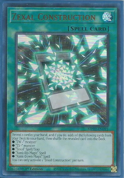 Yugioh - Zexal Construction *Ultra Rare* MP22-EN091 (NM/M)