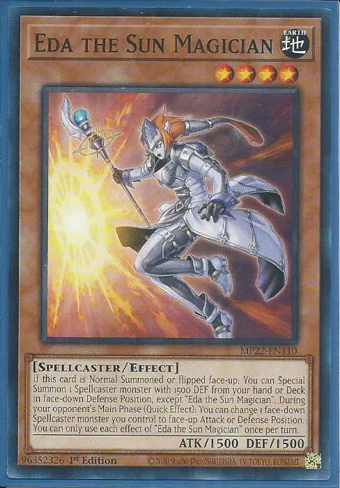 Yugioh - Eda the Sun Magician *Common* MP22-EN110 (NM/M)