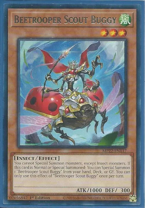 Yugioh - Beetrooper Scout Buggy *Rare* MP22-EN117 (NM)
