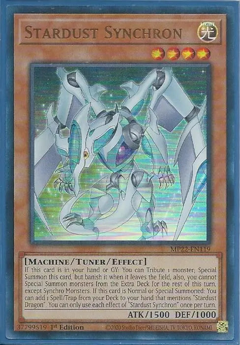 Yugioh - Stardust Synchron *Ultra Rare* MP22-EN119 (NM)