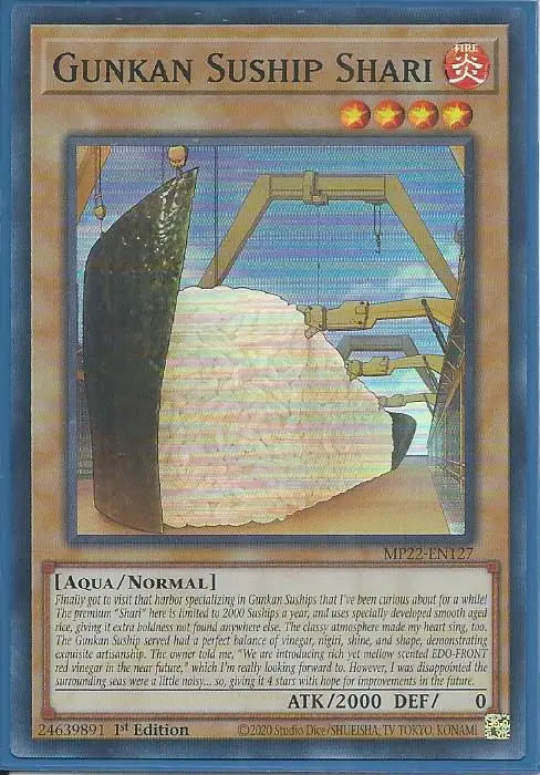 Yugioh - Gunkan Suship Shari *Super Rare* MP22-EN127 (NM)
