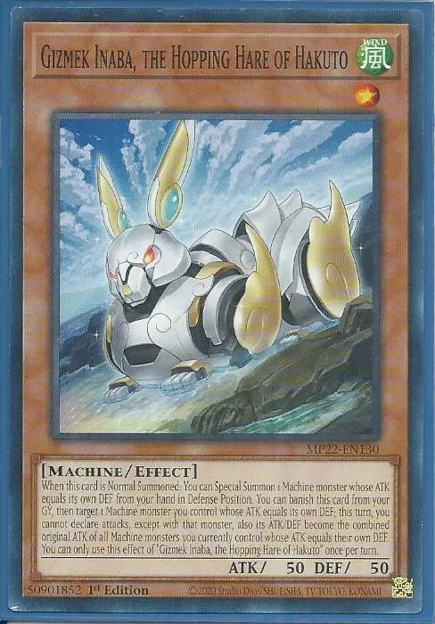 Yugioh - Gizmek Inaba, the Hopping Hare of Hakuto *Common* MP22-EN130 (NM/M)