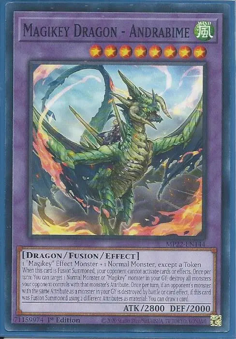 Yugioh - Magikey Dragon – Andrabime *Common* MP22-EN144 (NM/M)