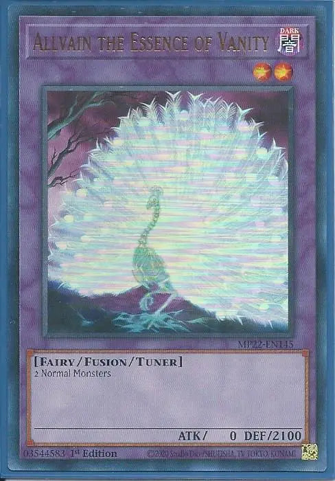 Yugioh - Allvain the Essence of Vanity *Ultra Rare* MP22-EN145 (NM/M)