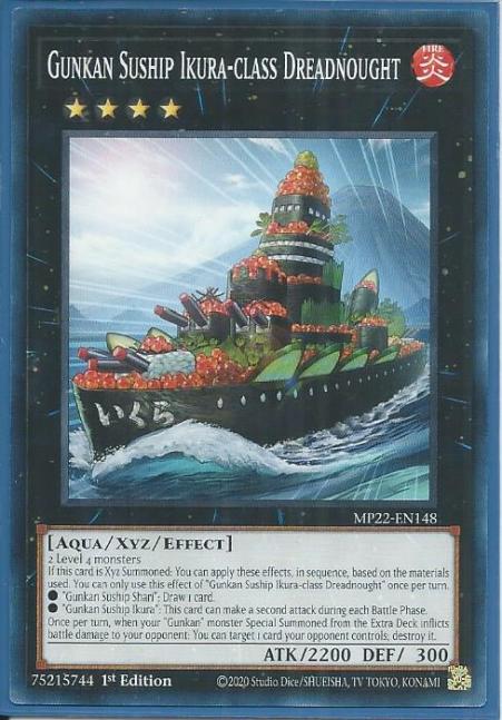 Yugioh - Gunkan Suship Ikura-Class Dreadnought *Common* MP22-EN148 (NM/M)